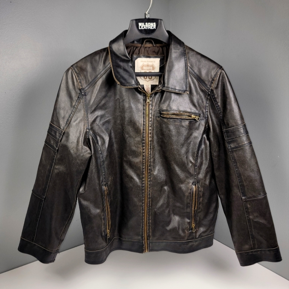 Vintage y2k Route 66 Riding Jacket sz Medium